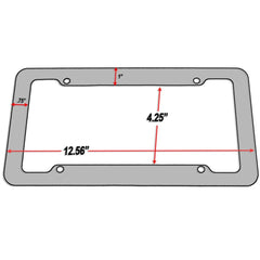 Universal Premium Carbon Fiber License Plate Cover